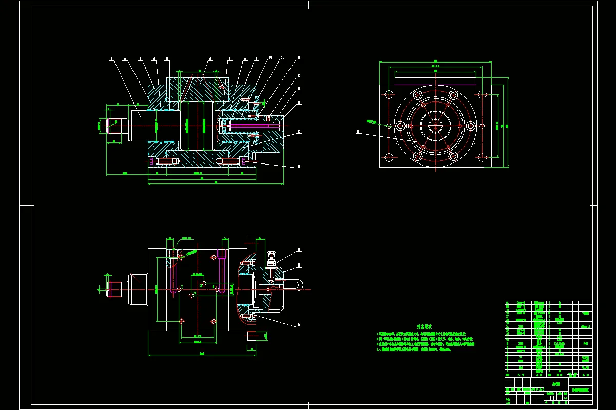 Z1492-90kn高频伺服缸设计