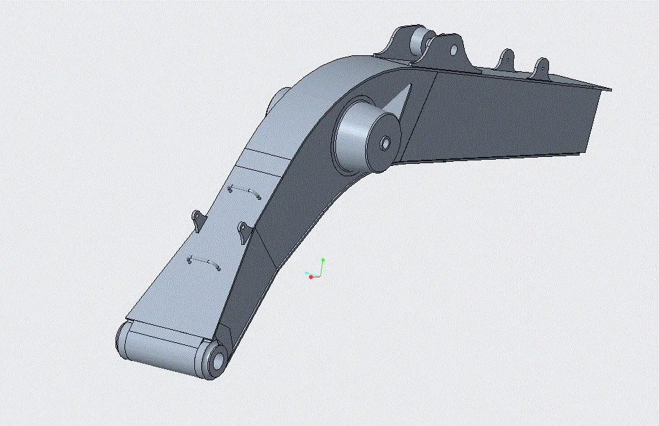 P337-SY215C-8挖掘机动臂结构设计【含Proe三维图】