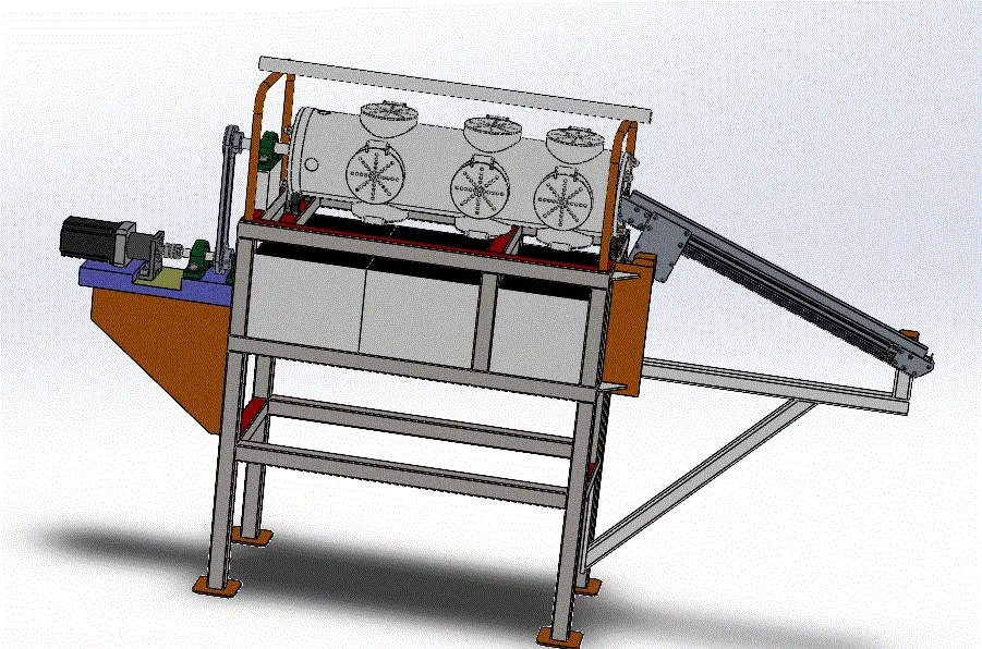JJ5043-轻型马铃薯去皮机结构设计【含SW三维图】