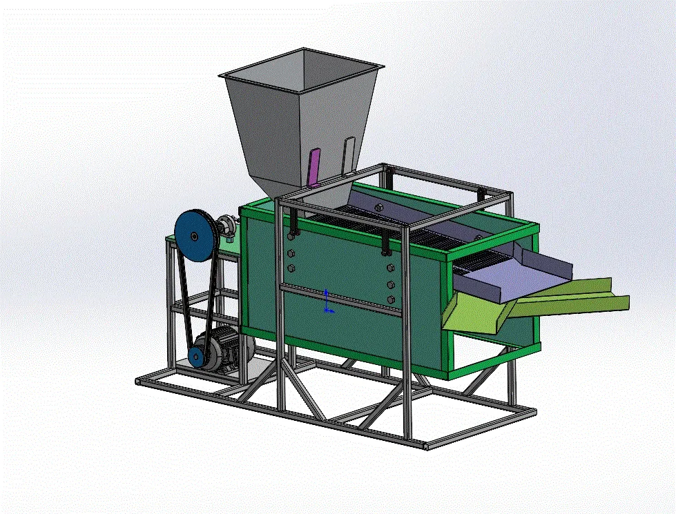 Z887-南瓜种子分选振动机设计【含SW三维图】