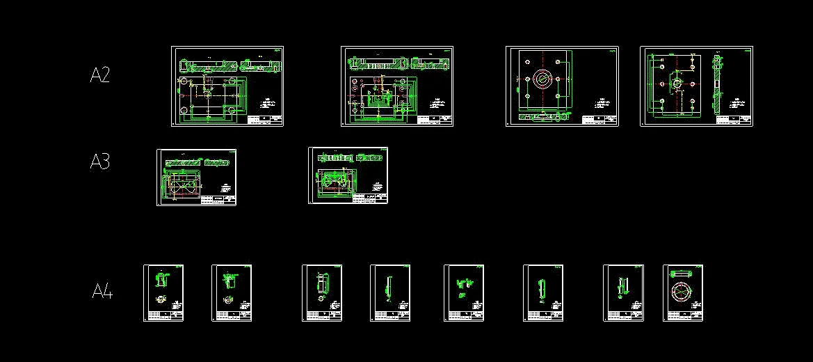 14张模具零件图