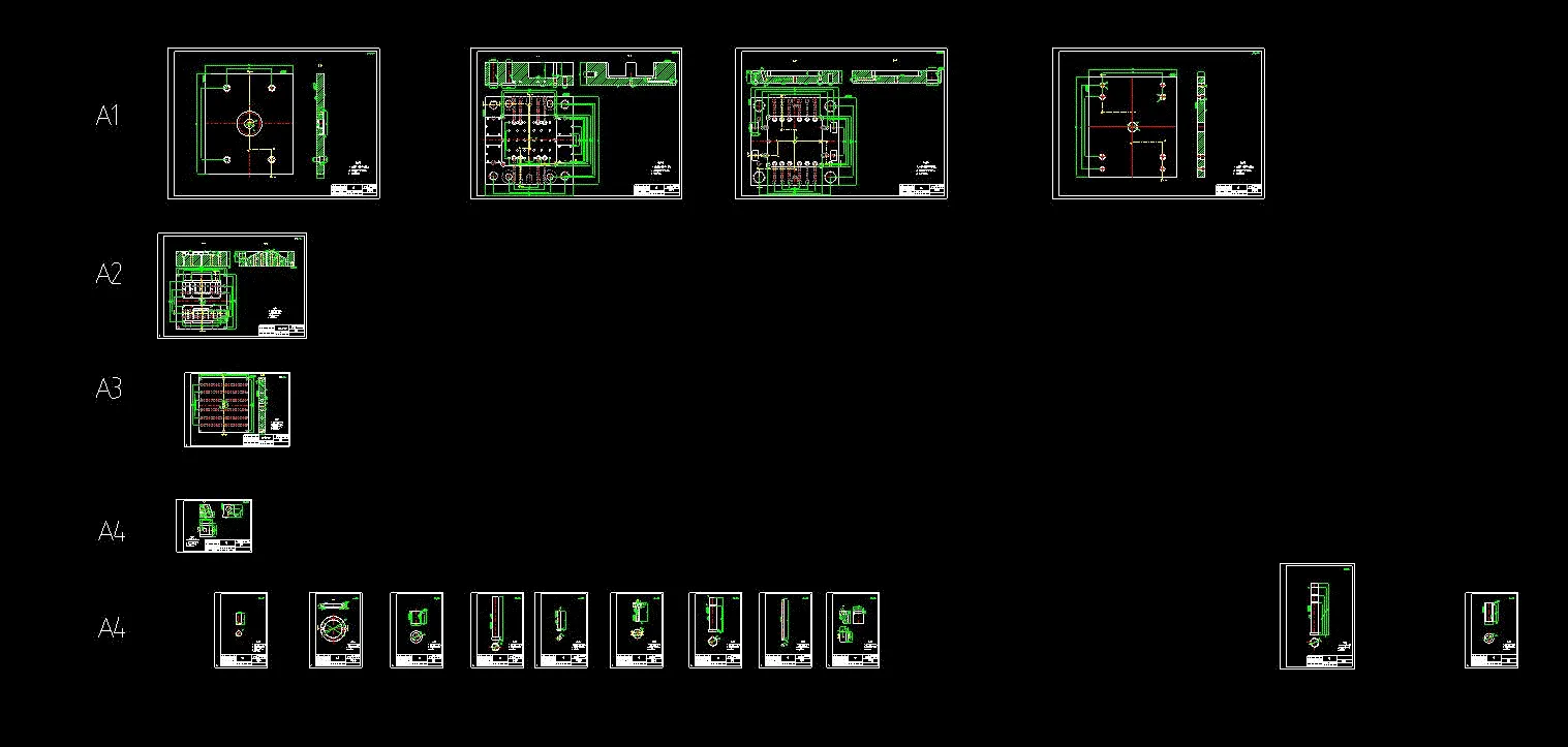 模具零件图 18张