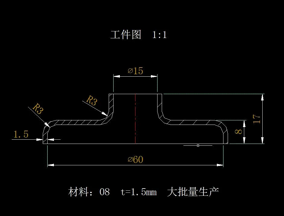 JJ5302-漏油盖冲压工艺及复合模具设计-长60