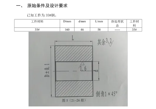 原始条件和要求