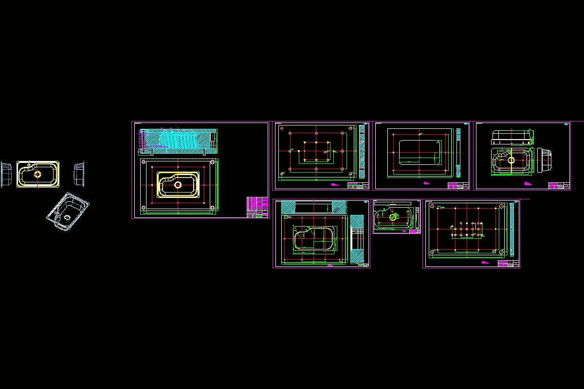 拉伸模具全套图纸7张