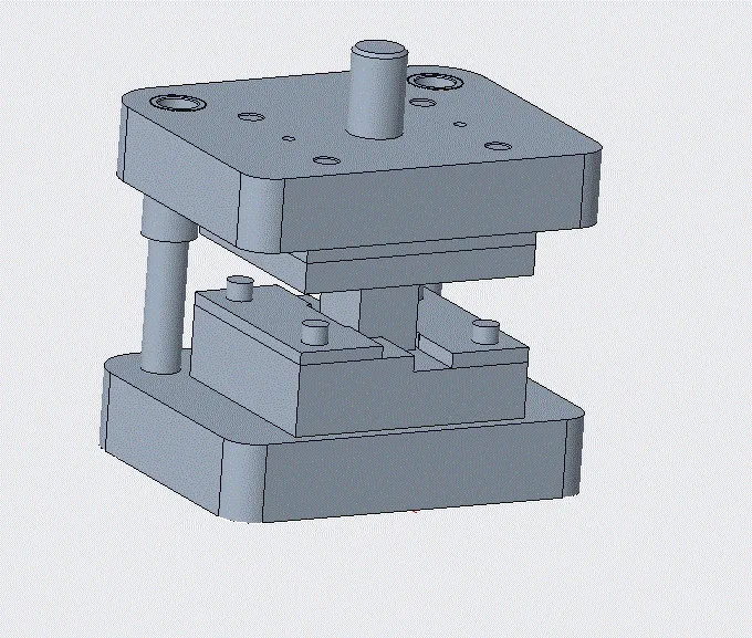 弯曲模三维装配图