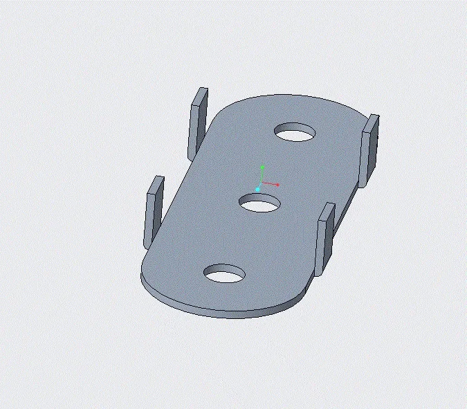 JJ4363-托板零件冲压成型工艺与级进模设计【含三维工件图】-长60