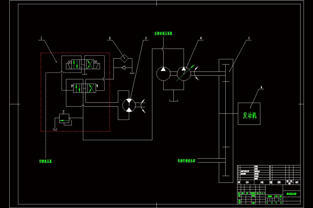 振动液压系统原理图