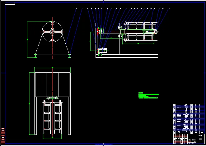 JJ7493-线圈放线机构机械系统设计
