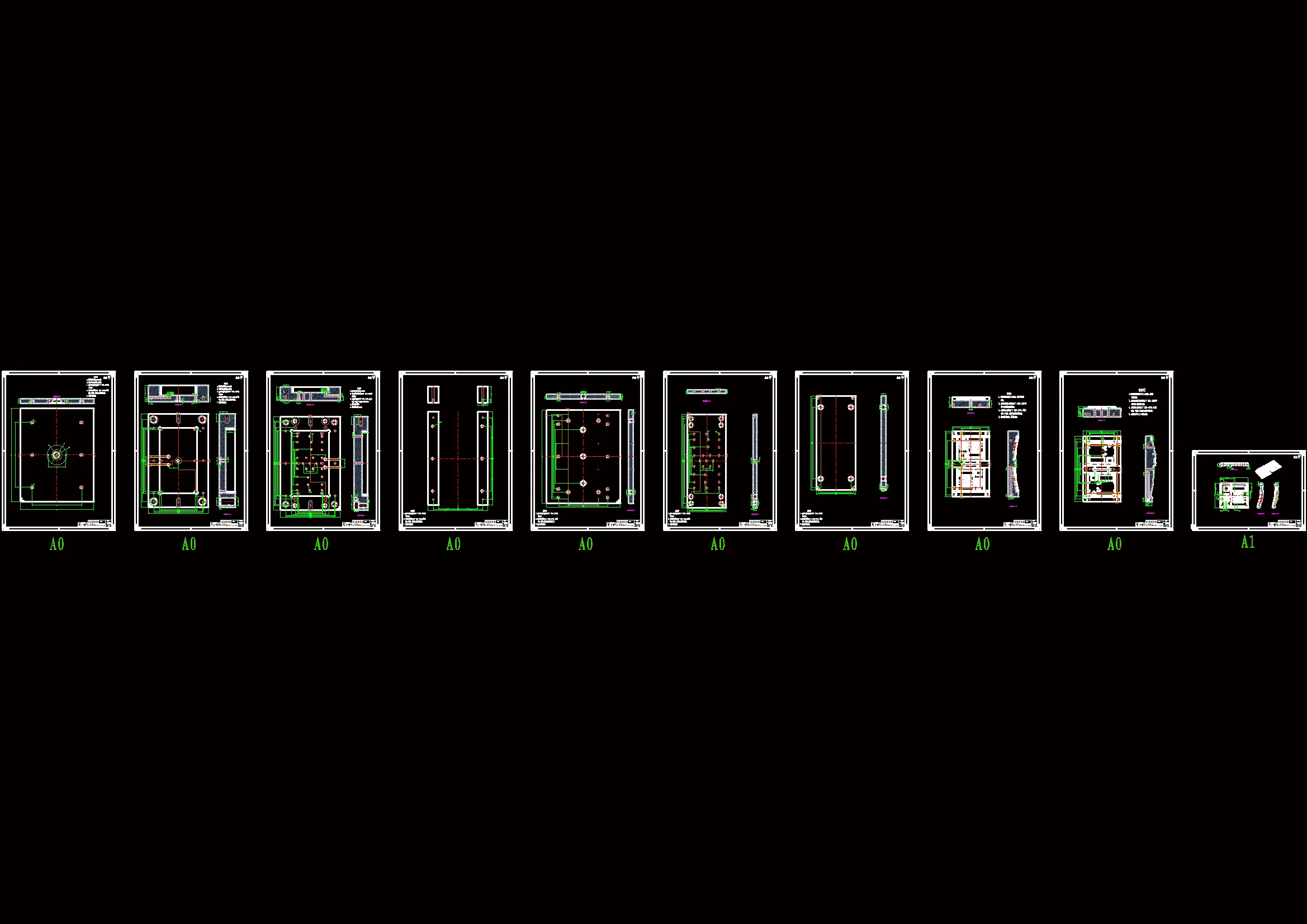 模具零件图 10张