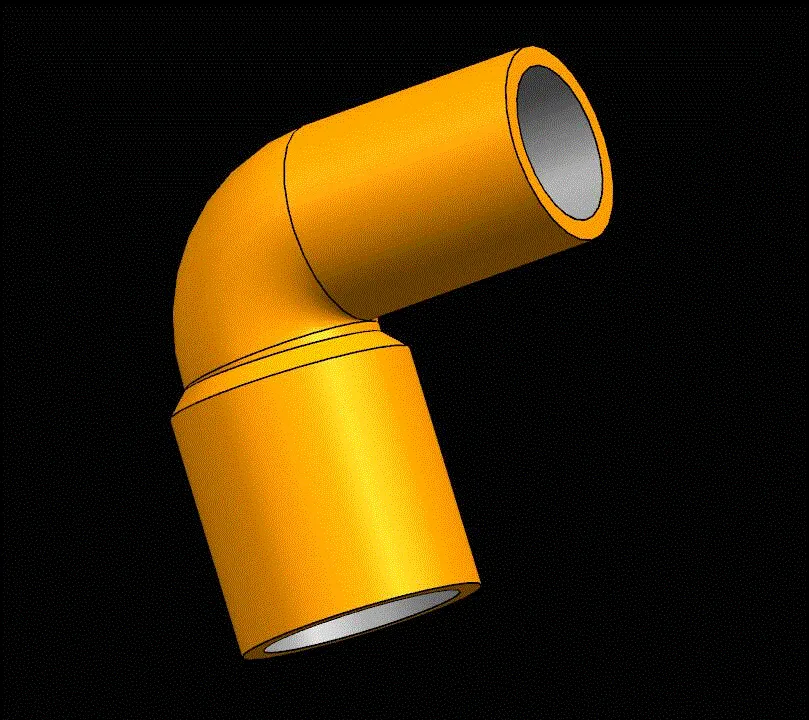 JJ5790-弯形管接头注塑模具设计【含UG三维图】