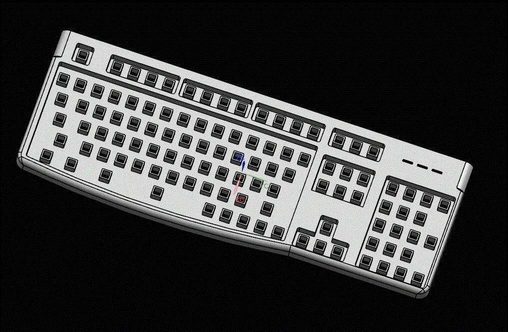 JJ5798-键盘注射模具设计【含UG三维图】