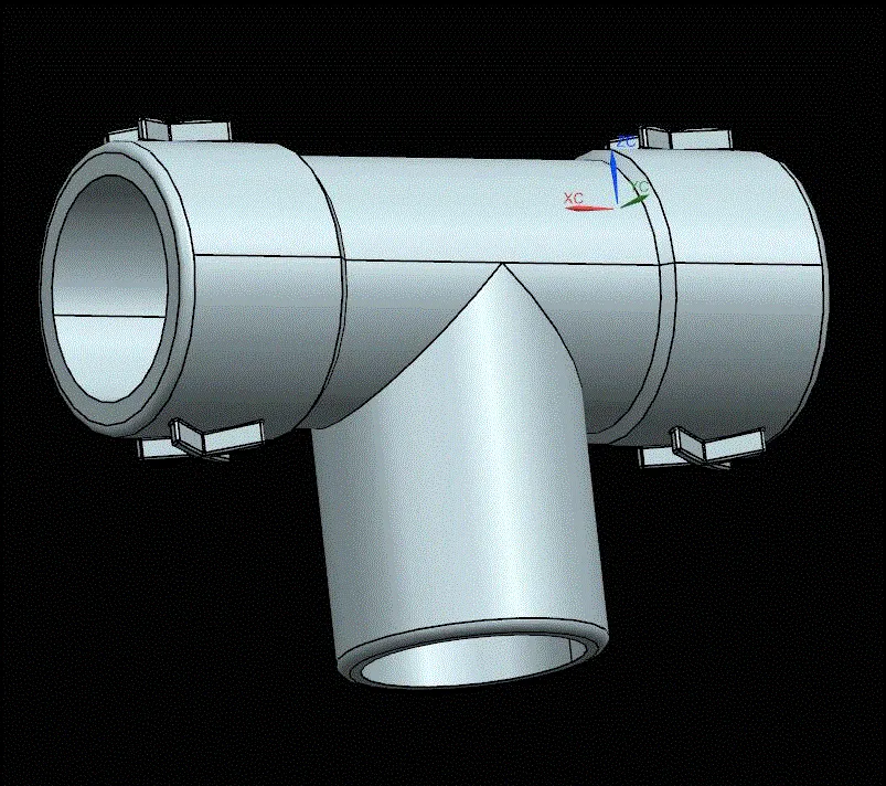 JJ5436-三通注塑模具设计【含UG三维图】