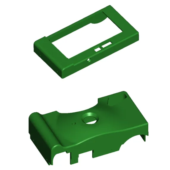 JJ6227-尼康相机D90前后盖整体注塑模具设计【含Proe三维图】