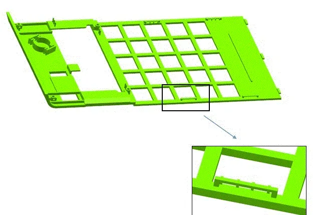 JJ6791-得力1256型计算器面板注塑模具设计及数控编程【含三维图】