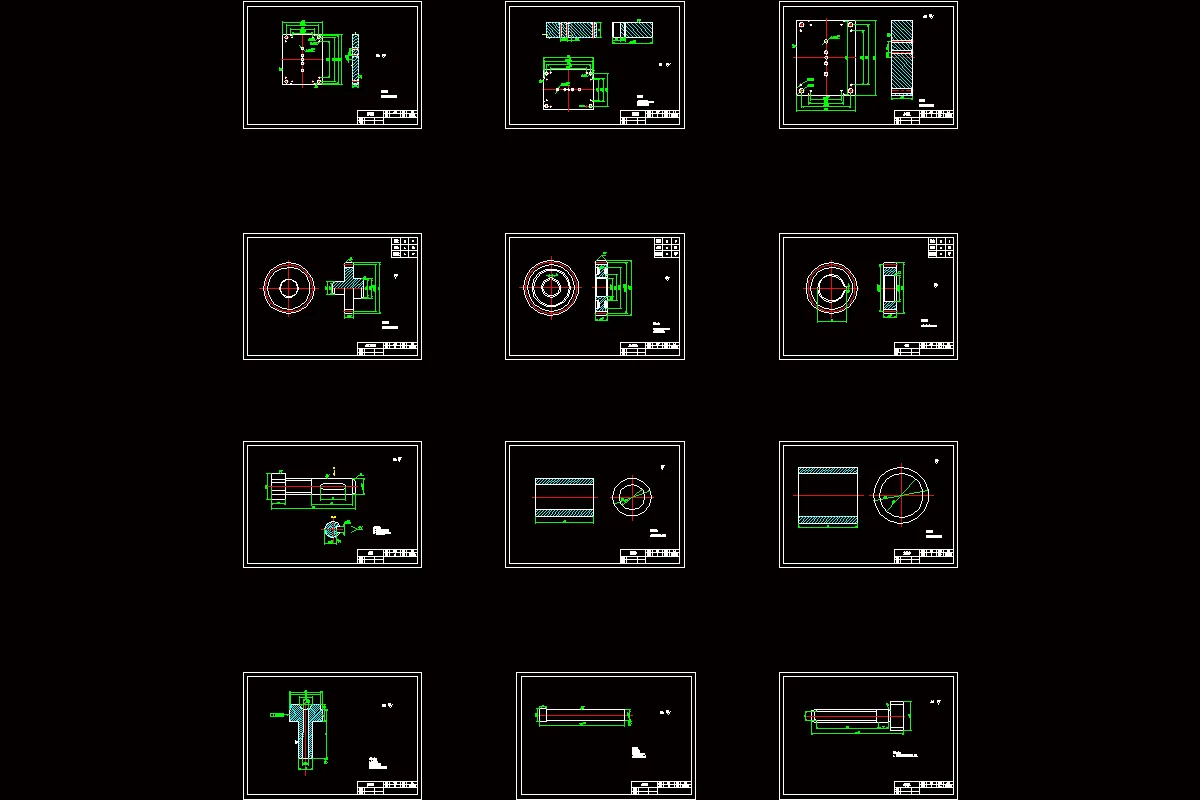 12张模具零件图