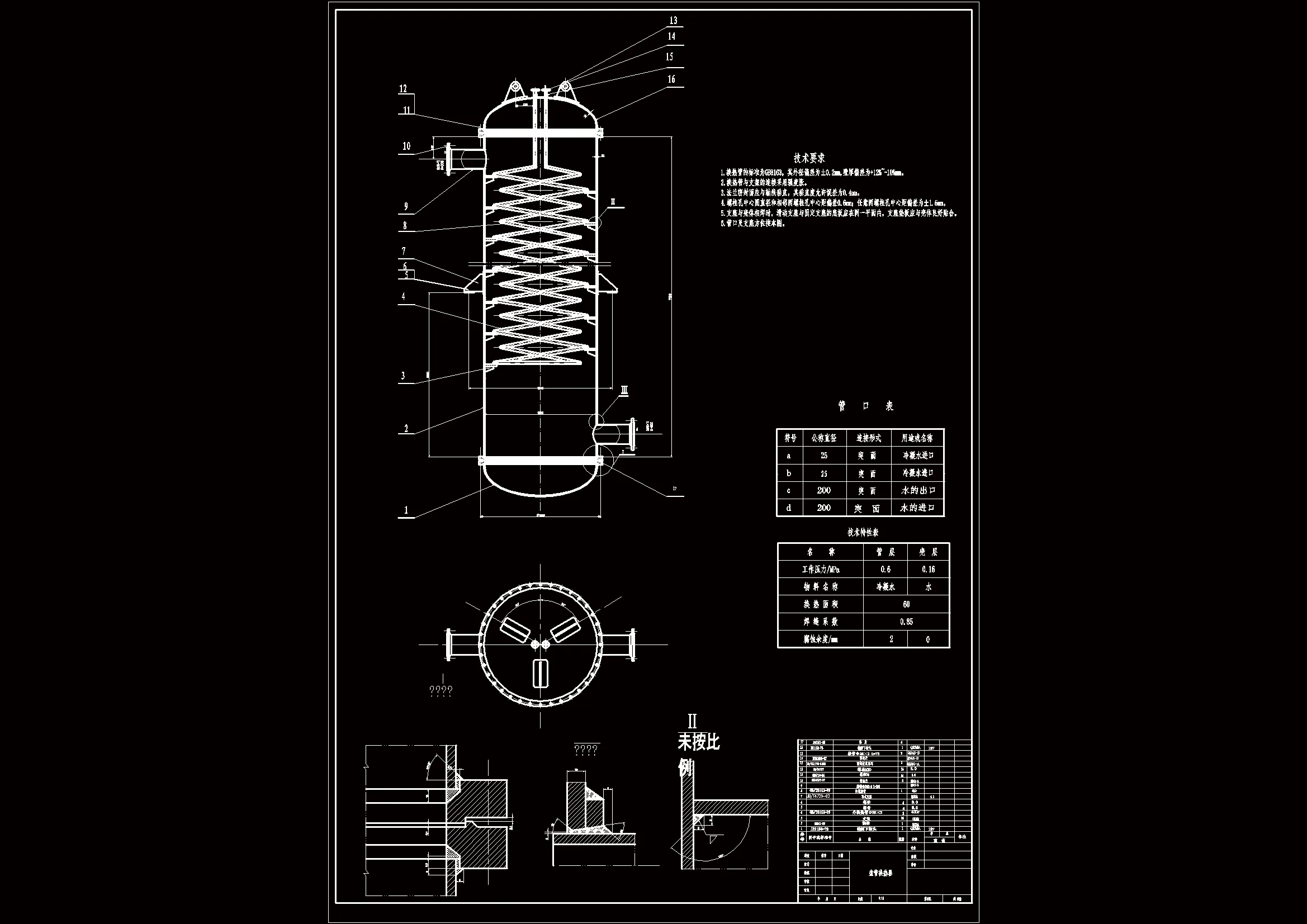 JJ7056-FHPG30-0.75盘管式聚四氟乙烯换热器改进设计