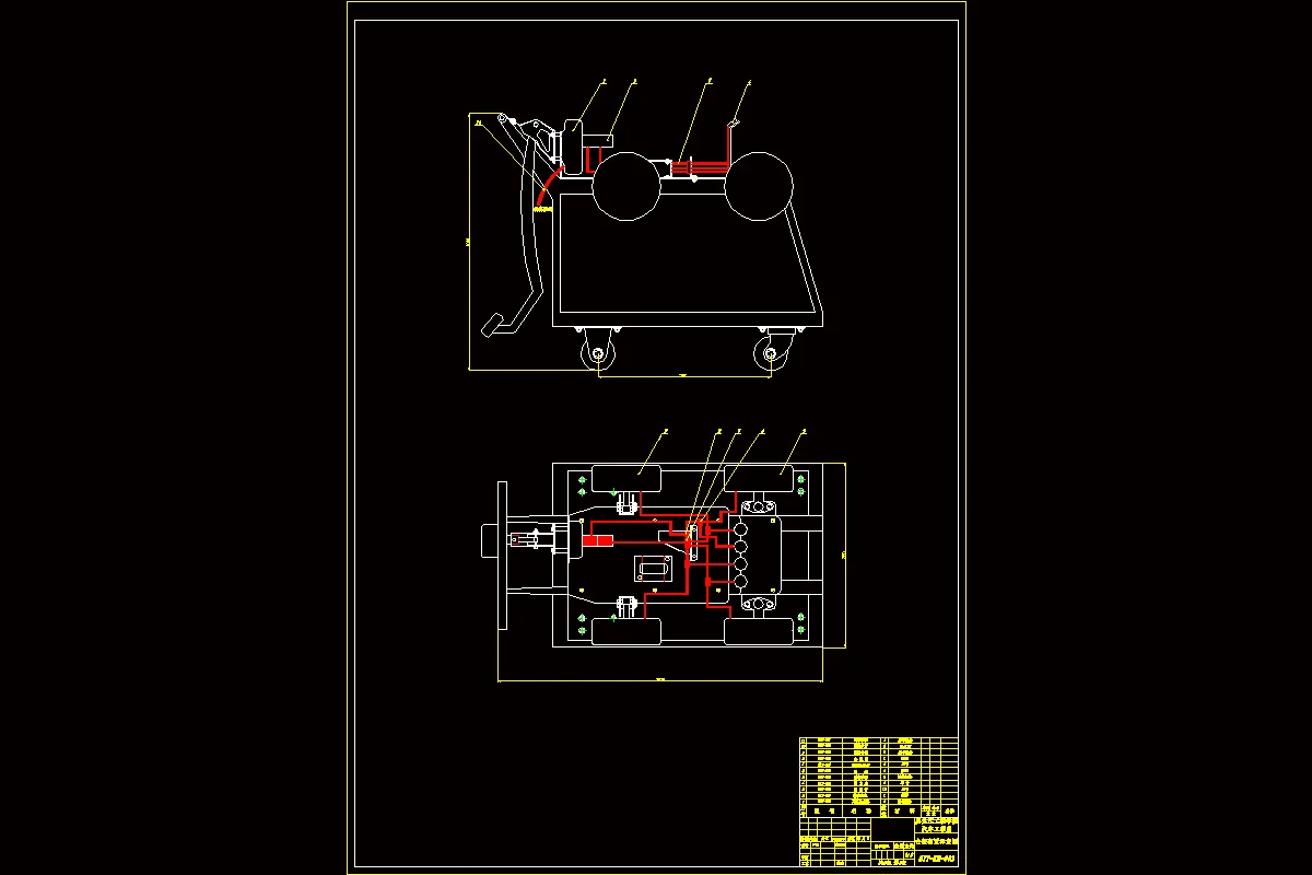 台架布置示意图A0