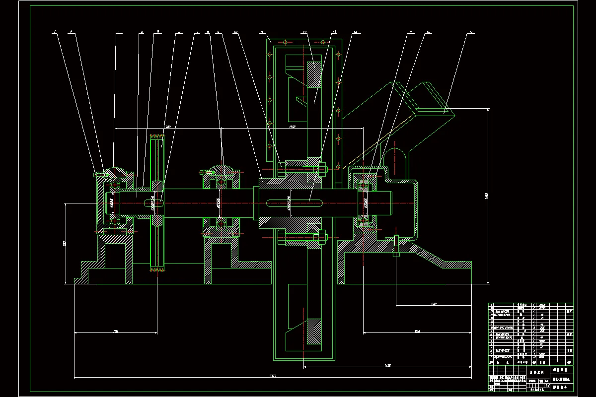 JJ7266-造纸盘式木片削片机的设计