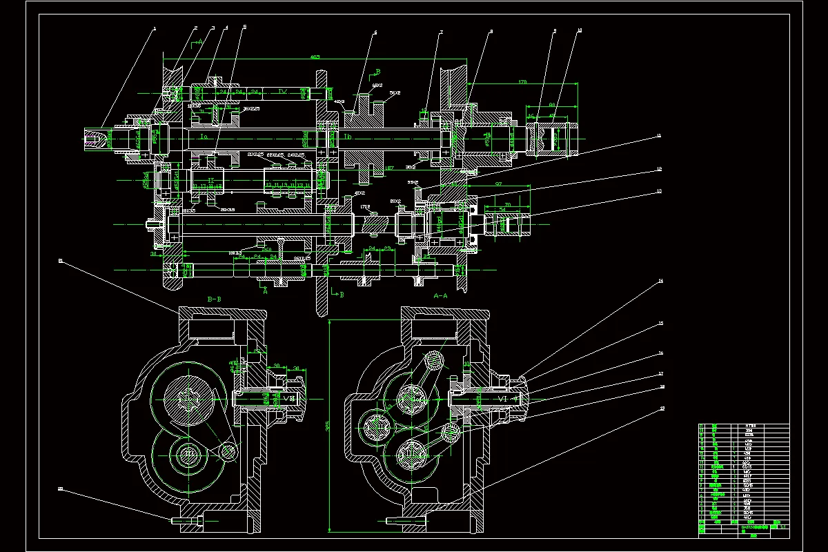 C6150机床进给箱