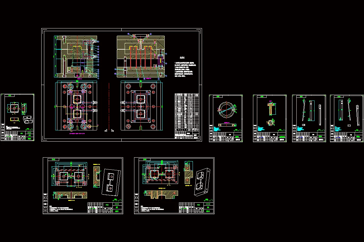 全部cad图纸 8张