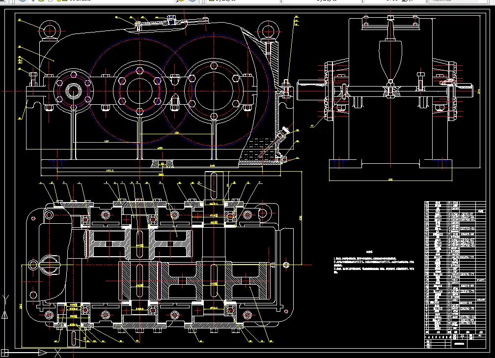 P485-展开式二级直齿圆柱齿轮减速器设计T=487 V=0.85 D=350