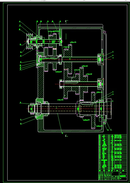 K1279-中型普通车床主轴箱设计 [P=4kw 转速140-1600  公比1.41 Z=8]