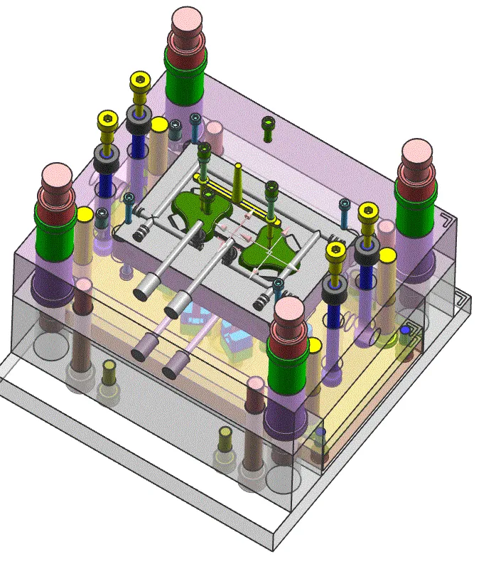 3D模具装配图内部