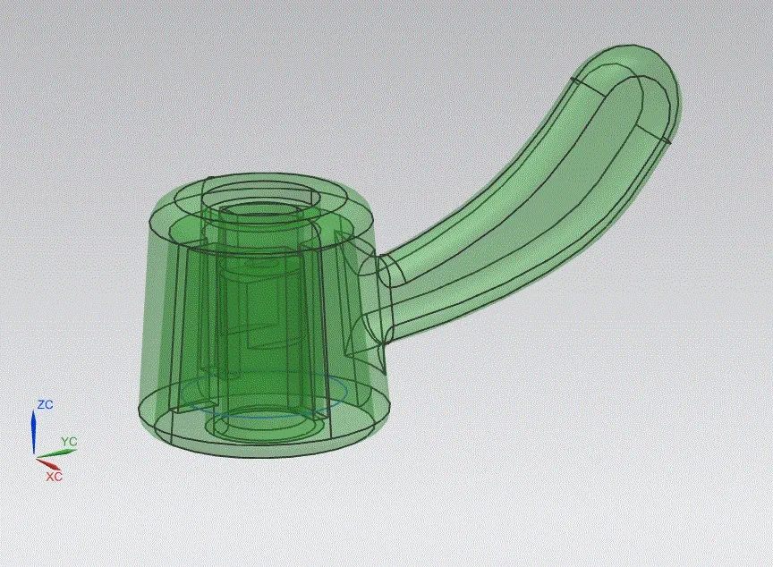 JJ8028-混水阀把手塑料注塑模具设计[含UG三维图]