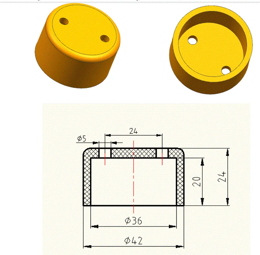Z469-外径42塑料仪表盖注塑模具设计