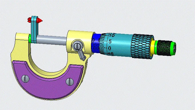 JJ8241-内螺纹中径专用检具千分尺结构设计[含Creo三维图]