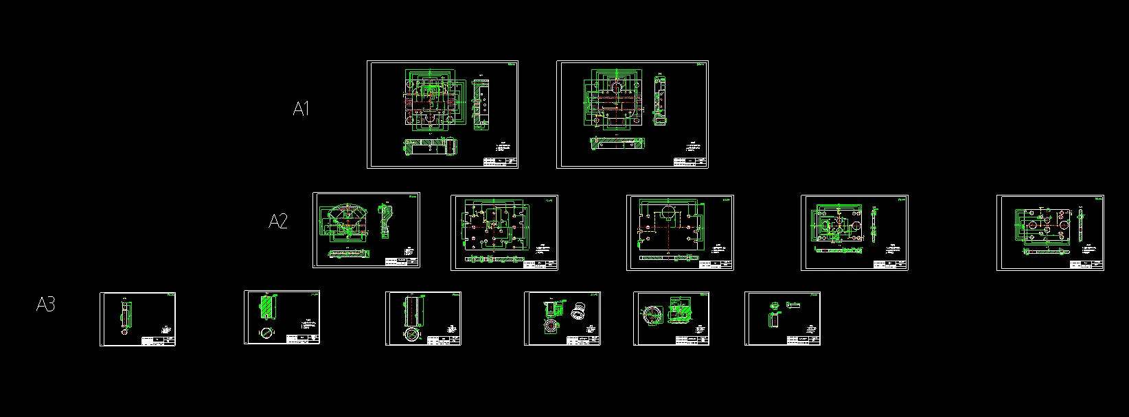 13张模具零件图