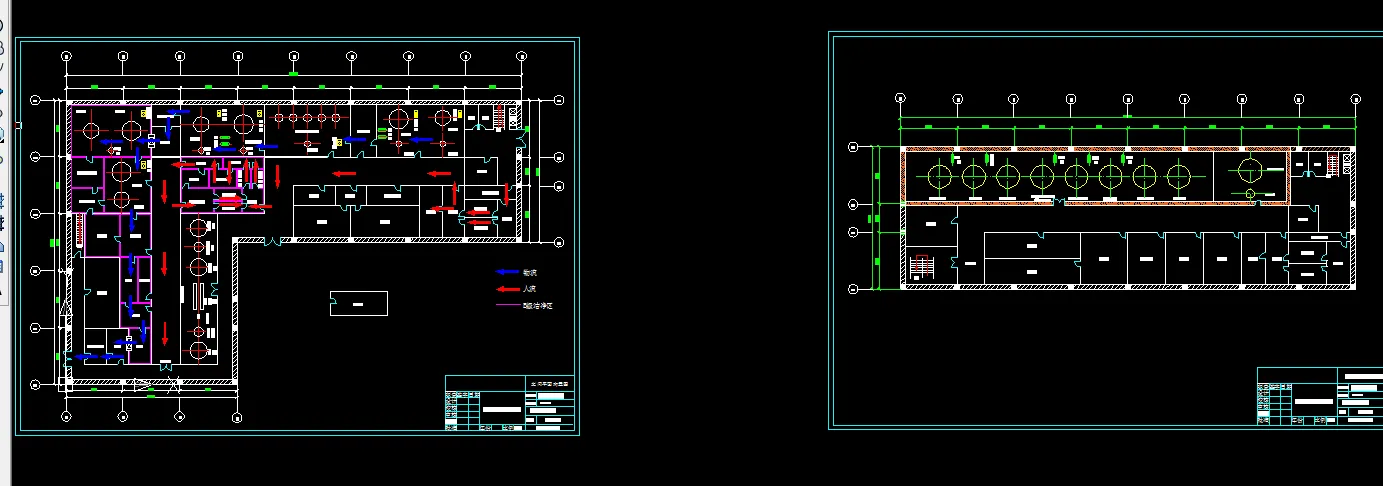 车间平面布置图人流物流洁净区-2张