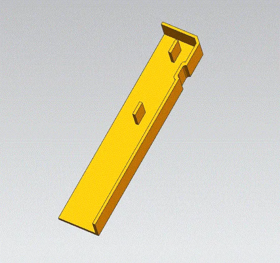 JJ8509-地脚线卡边注塑模具设计