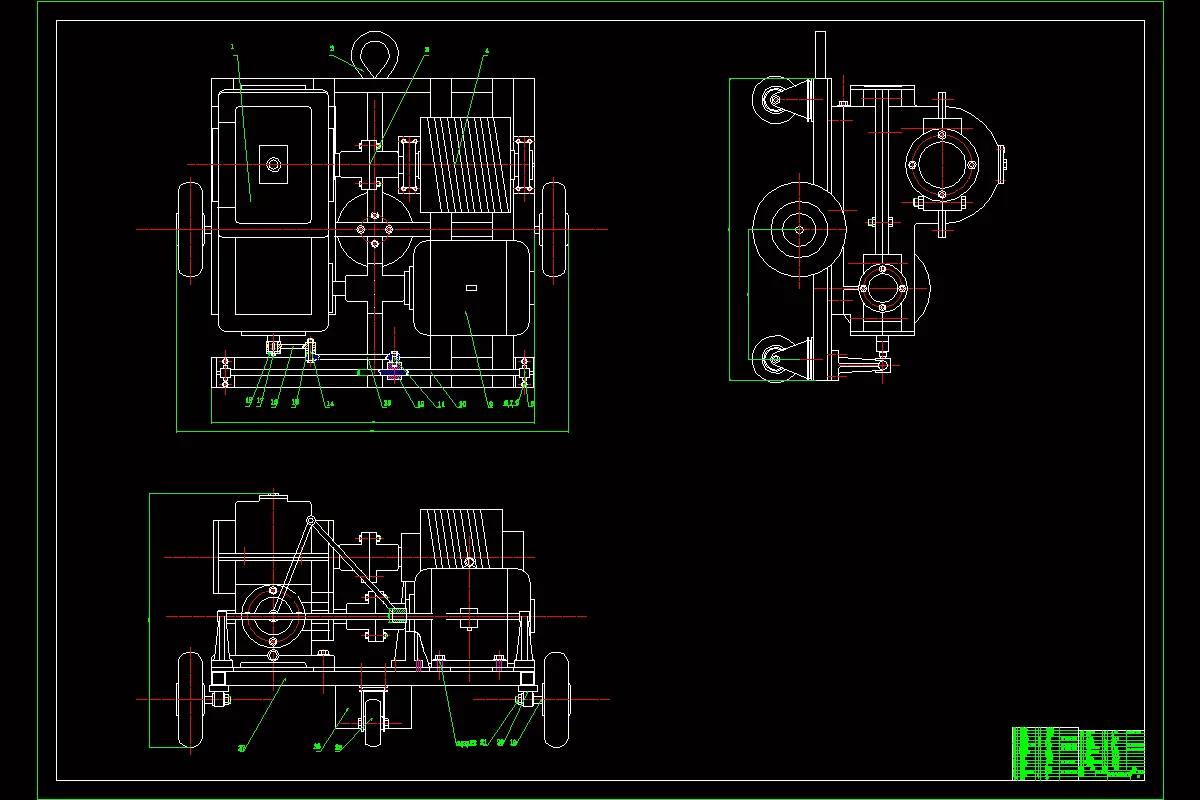 JJ9142-铁罐外壁爬行机结构设计
