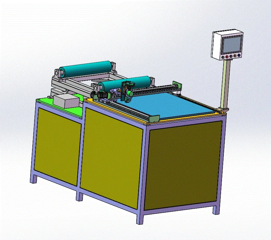 Z698-方块地毯裁切机设计【含SW三维图】