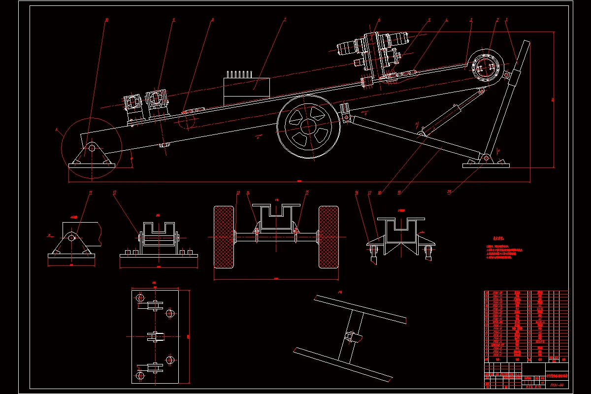 JJ9259-非开挖定向钻进铺管的拖动机构设计