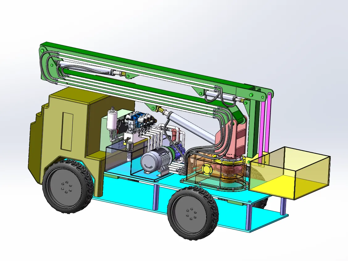 JJ9299-高空作业车结构及液压系统设计【含SW三维图】