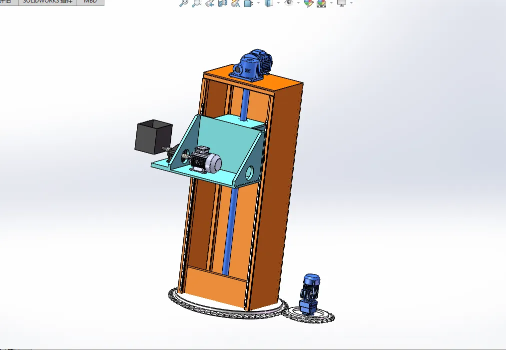 P836-自动垃圾倾倒装置结构设计与运动仿真【含SW三维图】