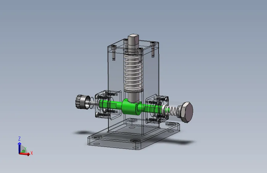 JJ9349-螺旋微动装置设计【含SW三维图】