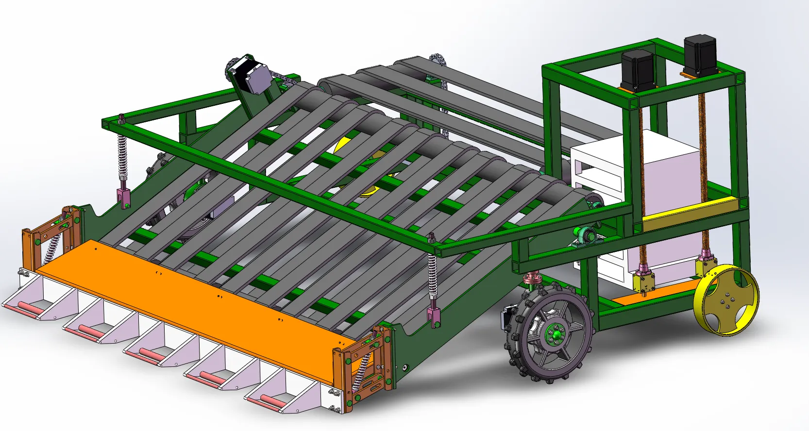 Z1065-水稻盘育秧起苗机设计【含SW三维图】