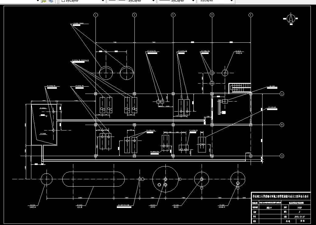 渣水处理设备平面布置图