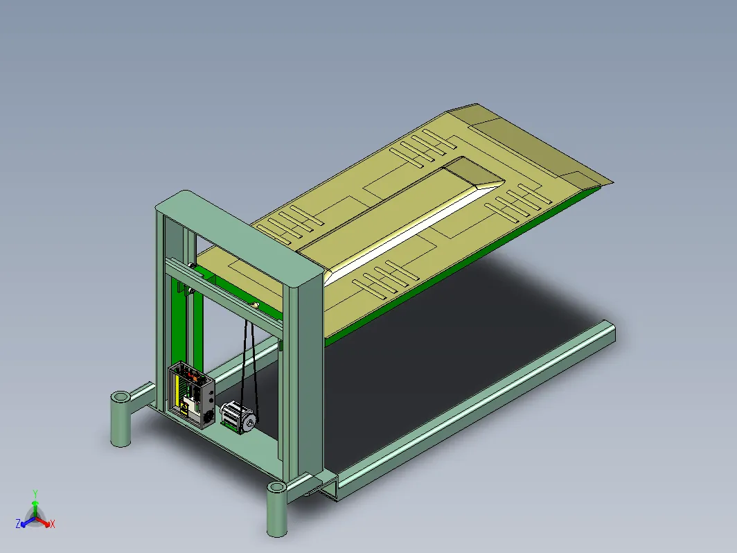JJ9663-简易框架式二层停车库设计【含UG三维图】
