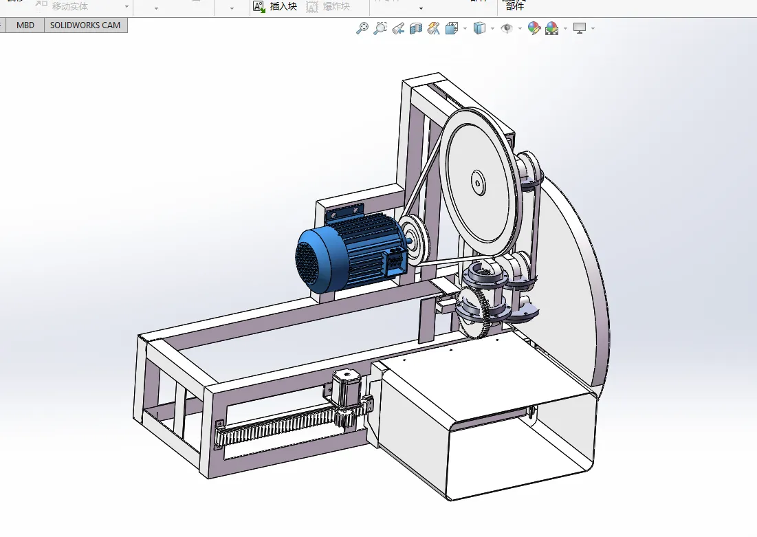 Q997-冻肉切片机的设计【含SW三维图】