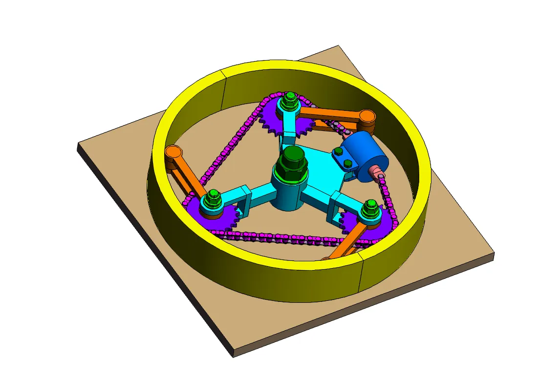 JJ9721-一种链条定中心夹持机构的三维工程设计【含三维图】