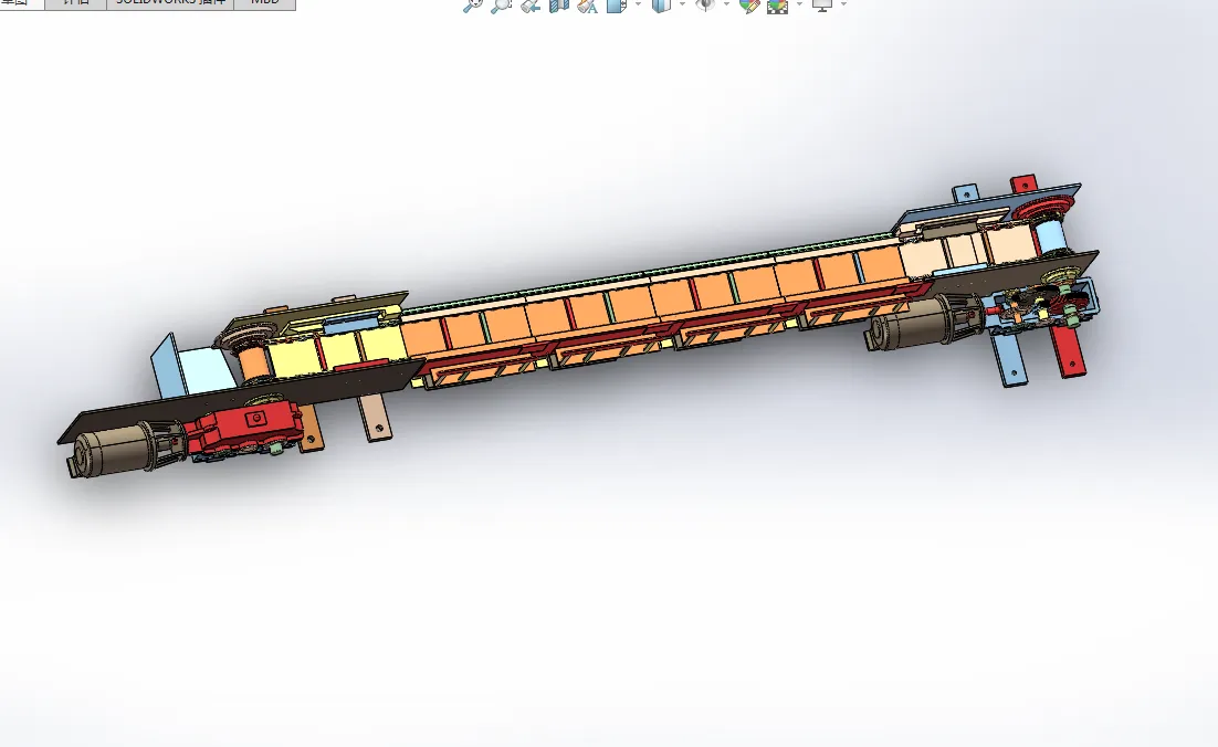 D031B-水平刮板输送机设计【含SW三维图】