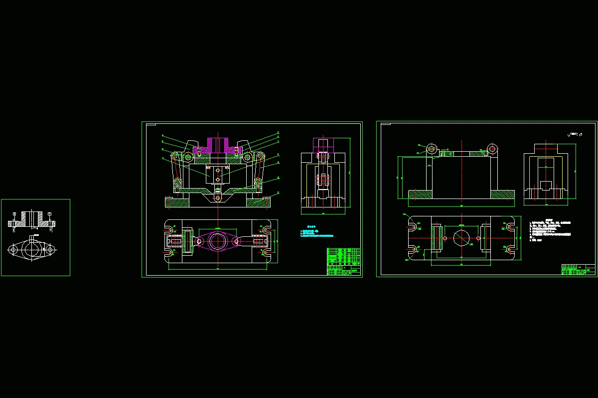 夹具装配图及夹具体