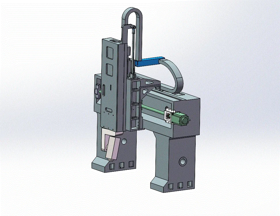 JJ9957-龙门加工中心Z轴与Y轴进给运动机构设计【含SW三维图】