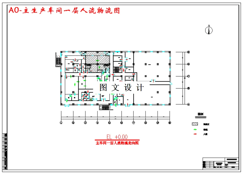 主生产车间一层人流物流图