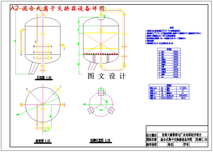 混合式离子交换器设备详图